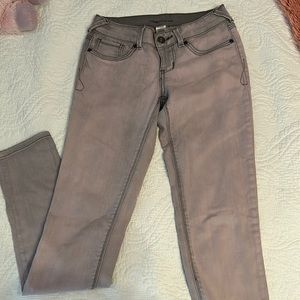 Lavender and gray jeans
